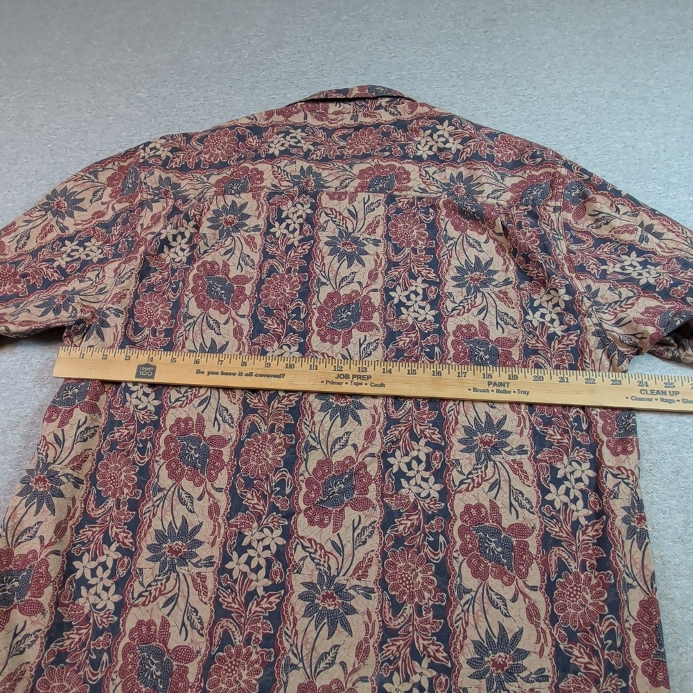 The Territory Ahead Mens XL Batik Floral Cotton Short Sleeve Button Down Shirt - Picture 7 of 7